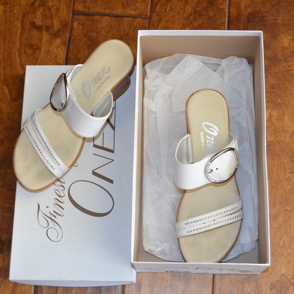 Beautiful Onex Cynthia White Silver Women Sandals